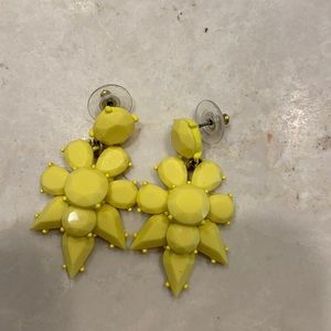 Jcrew factory yellow dangly studs